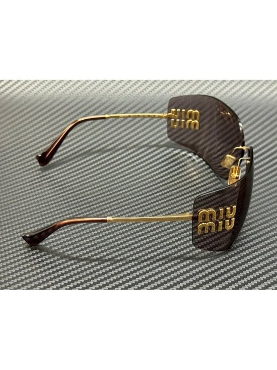 New Miu Miu Women Gold Sunglasses 80-14-110 main image 5